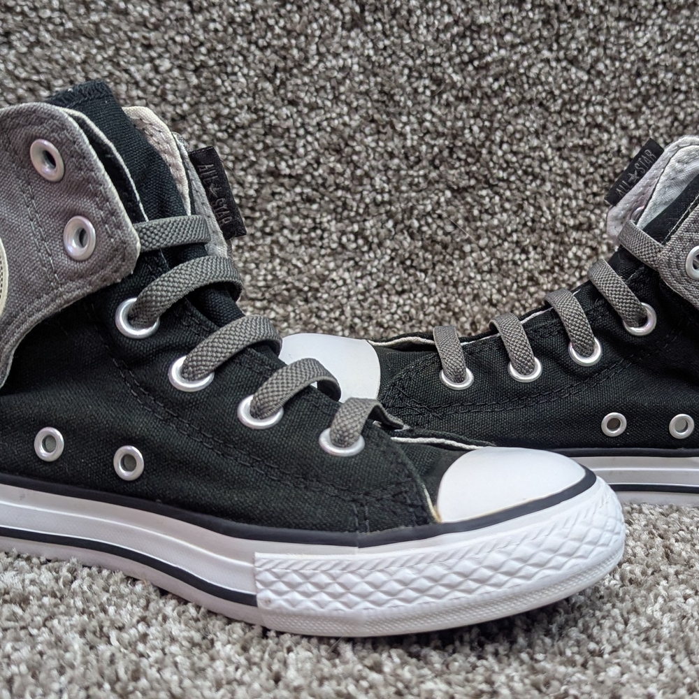Converse Kids Black High-Top Sneakers
